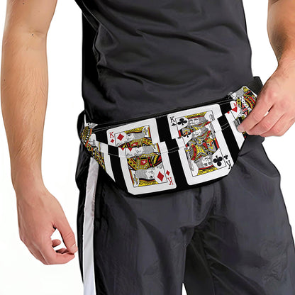 Four Kings Playing Cards Print Fanny Pack