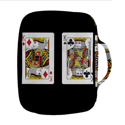 Four Kings Playing Cards Print Front Pocket Bible Bag
