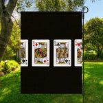 Four Kings Playing Cards Print Garden Flag