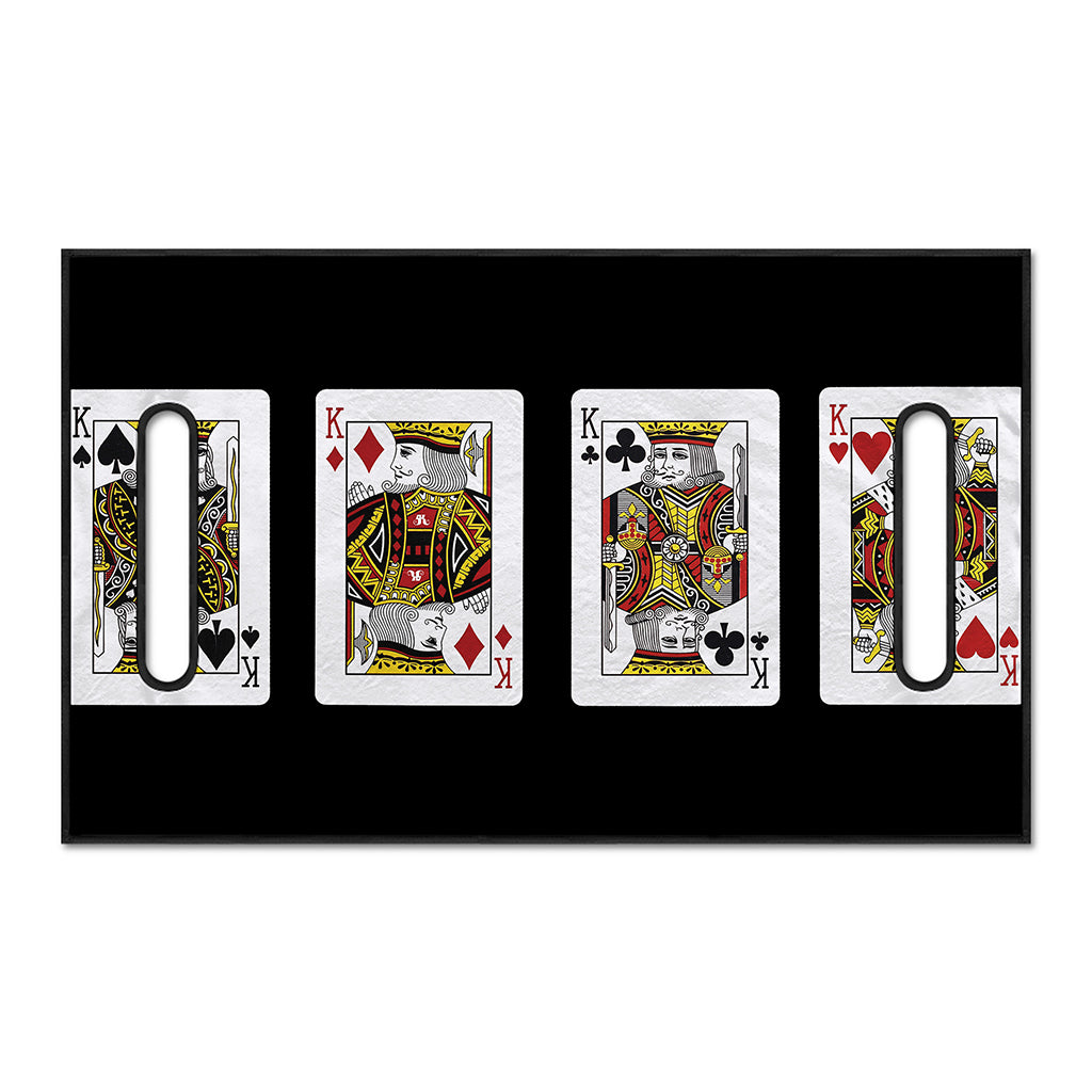 Four Kings Playing Cards Print Golf Cart Seat Cover