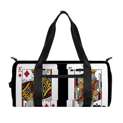 Four Kings Playing Cards Print Gym Bag