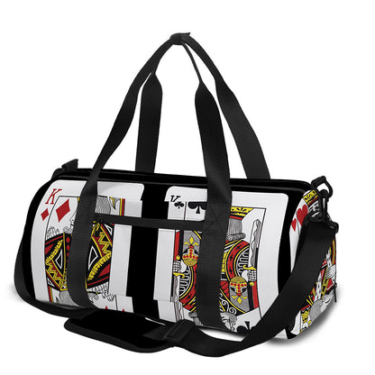 Four Kings Playing Cards Print Gym Bag