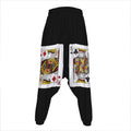 Four Kings Playing Cards Print Hammer Pants