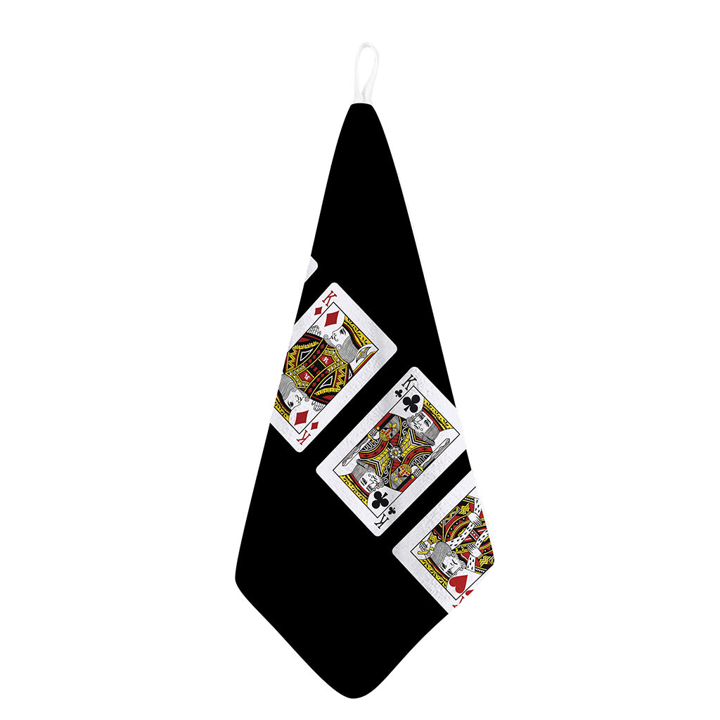 Four Kings Playing Cards Print Hand Towel