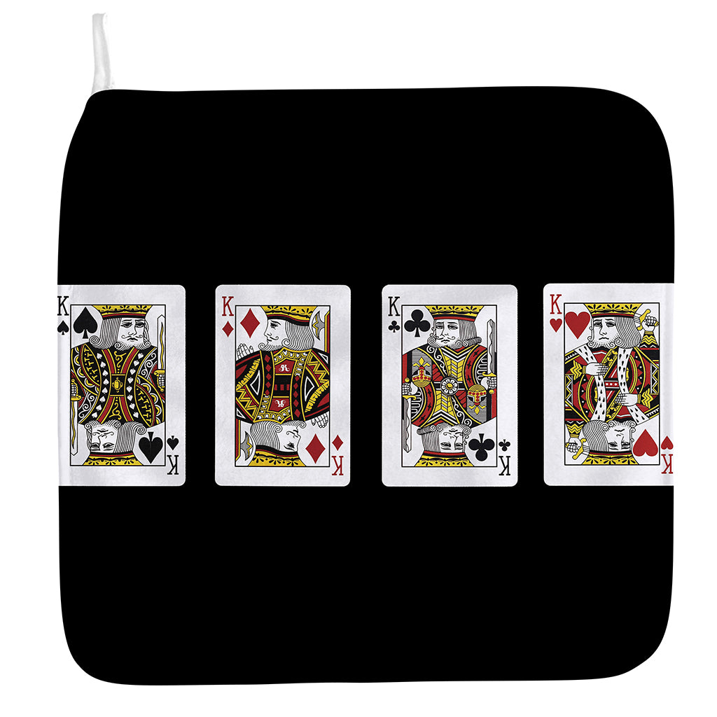Four Kings Playing Cards Print Hand Towel