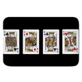Four Kings Playing Cards Print Indoor Door Mat