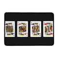 Four Kings Playing Cards Print Kitchen Mat