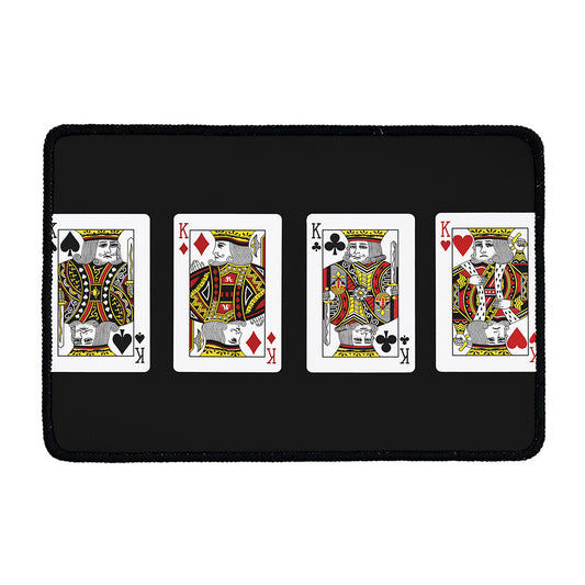 Four Kings Playing Cards Print Kitchen Mat