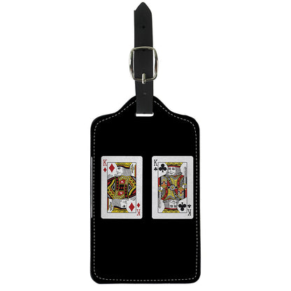 Four Kings Playing Cards Print Luggage Tag