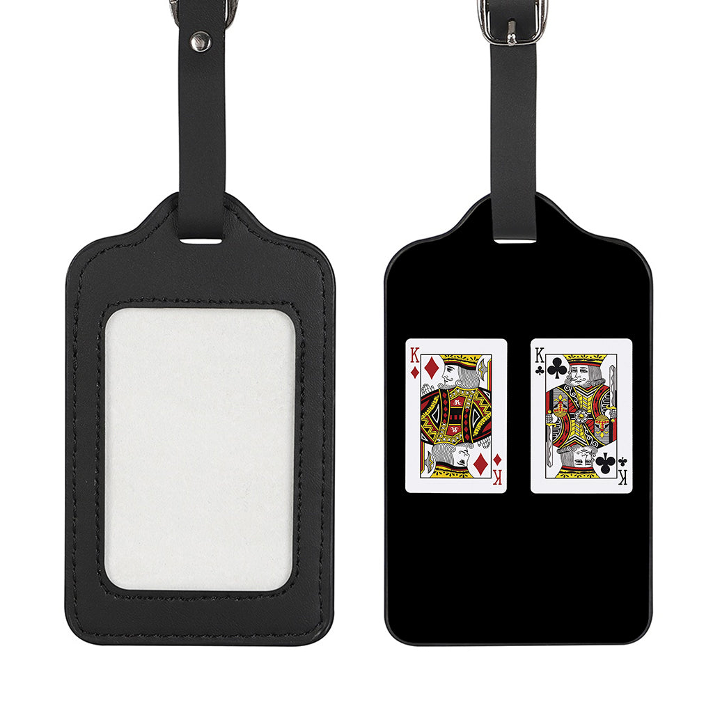 Four Kings Playing Cards Print Luggage Tag