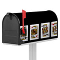 Four Kings Playing Cards Print Mailbox Cover