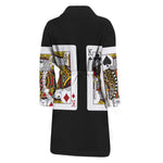Four Kings Playing Cards Print Men's Bathrobe