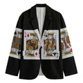 Four Kings Playing Cards Print Men's Blazer