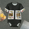 Four Kings Playing Cards Print Men's Bodysuit