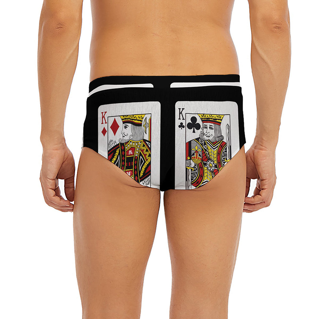 Four Kings Playing Cards Print Men's Briefs
