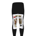 Four Kings Playing Cards Print Men's leggings