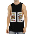 Four Kings Playing Cards Print Men's Muscle Tank Top