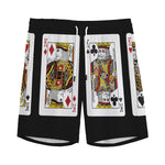 Four Kings Playing Cards Print Men's Sports Shorts