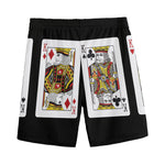 Four Kings Playing Cards Print Men's Sports Shorts