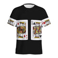 Four Kings Playing Cards Print Men's Athletic T-Shirt