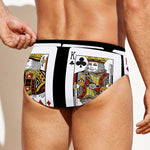 Four Kings Playing Cards Print Men's Swim Briefs