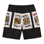 Four Kings Playing Cards Print Men's Swim Trunks