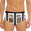 Four Kings Playing Cards Print Men's Triangle Swim Briefs