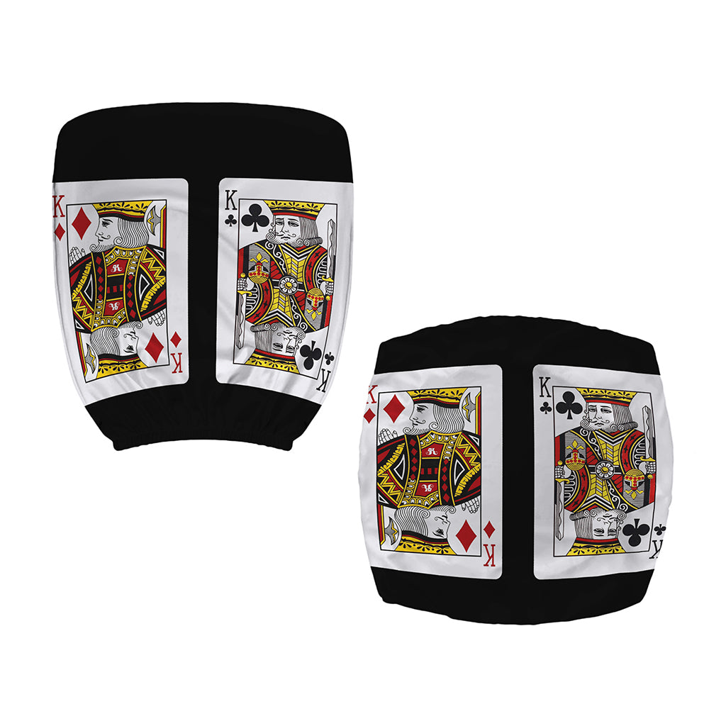 Four Kings Playing Cards Print Office Chair Cover