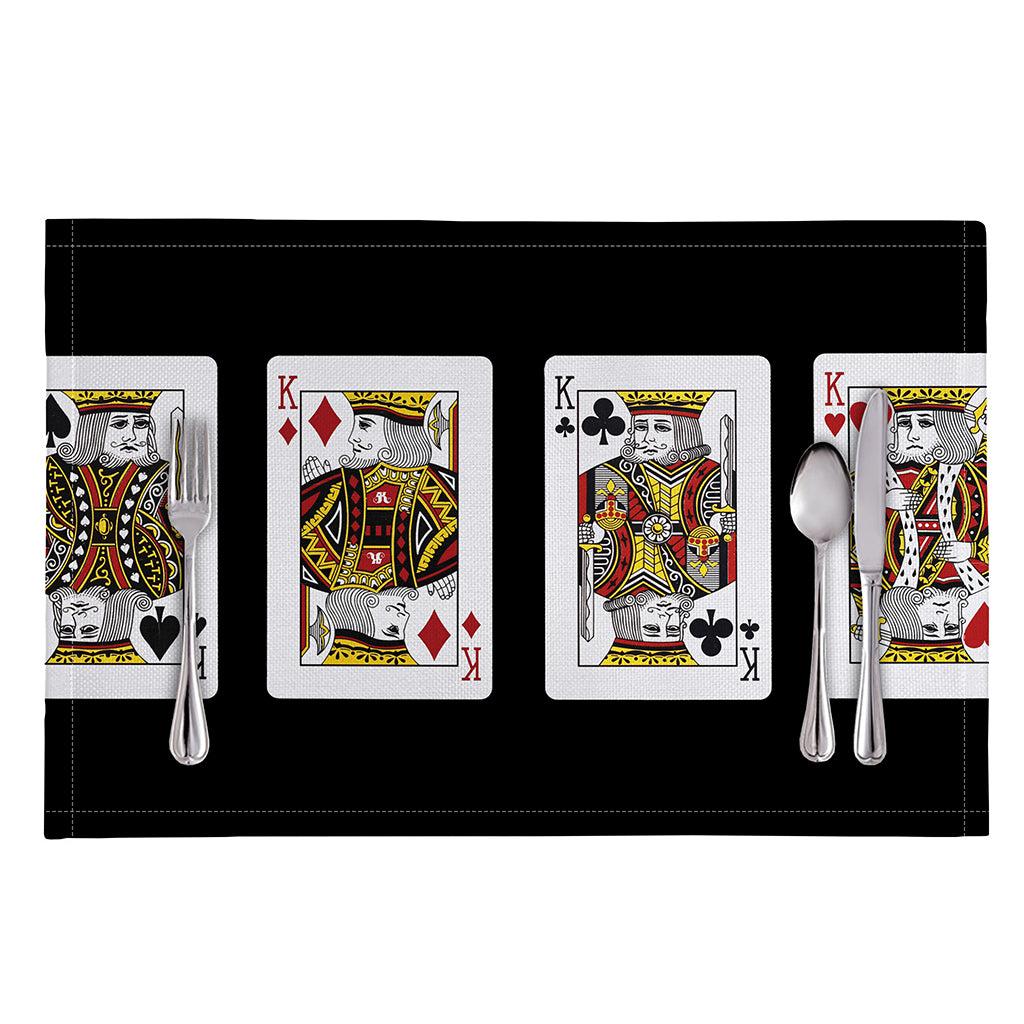 Four Kings Playing Cards Print Placemat