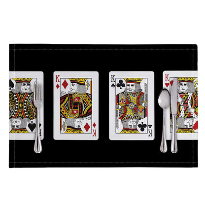 Four Kings Playing Cards Print Placemat