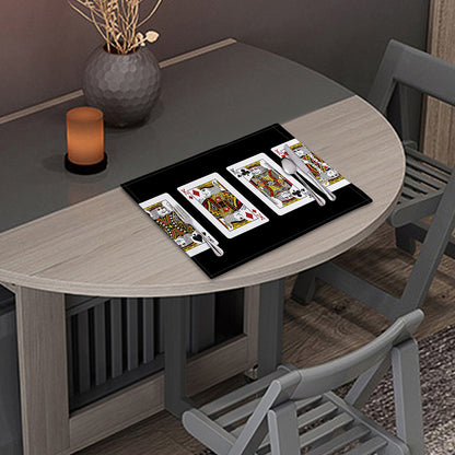 Four Kings Playing Cards Print Placemat
