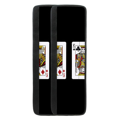 Four Kings Playing Cards Print Refrigerator Handle Covers