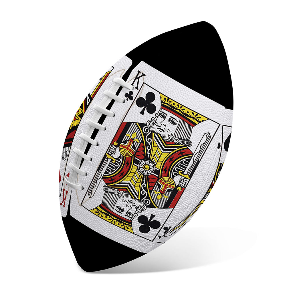 Four Kings Playing Cards Print Rugby Ball