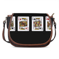 Four Kings Playing Cards Print Saddle Bag