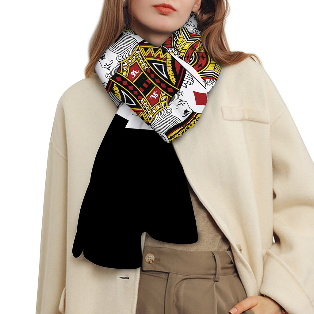 Four Kings Playing Cards Print Scarf