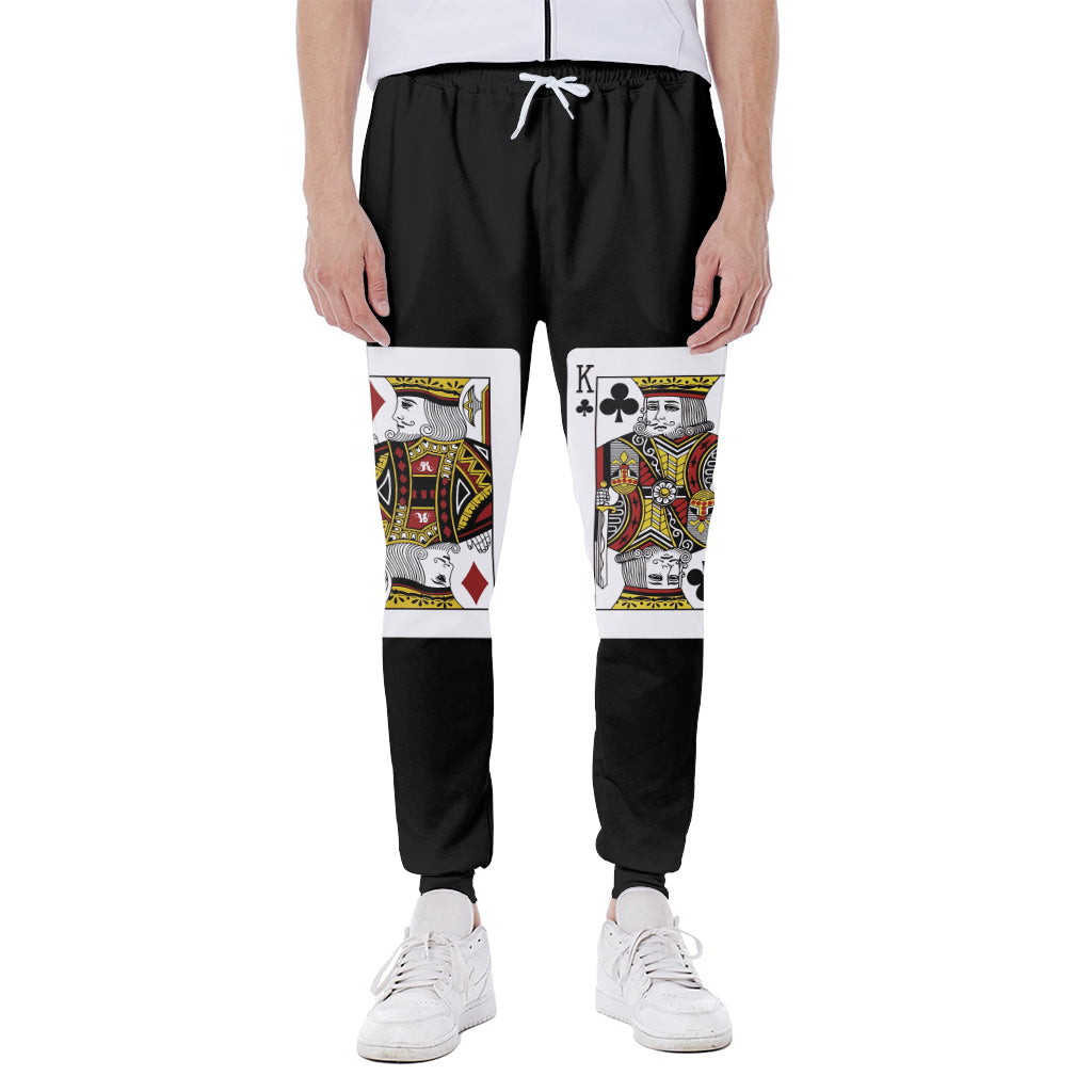 Four Kings Playing Cards Print Scuba Joggers