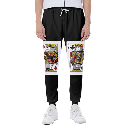Four Kings Playing Cards Print Scuba Joggers