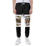Four Kings Playing Cards Print Scuba Joggers