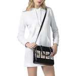 Four Kings Playing Cards Print Shoulder Handbag