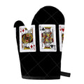 Four Kings Playing Cards Print Single Oven Mitt