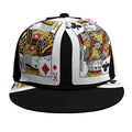 Four Kings Playing Cards Print Snapback Cap