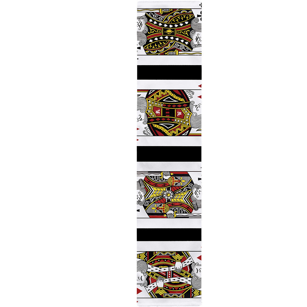 Four Kings Playing Cards Print Table Runner