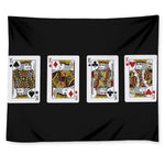 Four Kings Playing Cards Print Tapestry