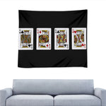 Four Kings Playing Cards Print Tapestry