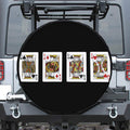Four Kings Playing Cards Print Tire Cover