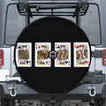 Four Kings Playing Cards Print Tire Cover With Camera Hole