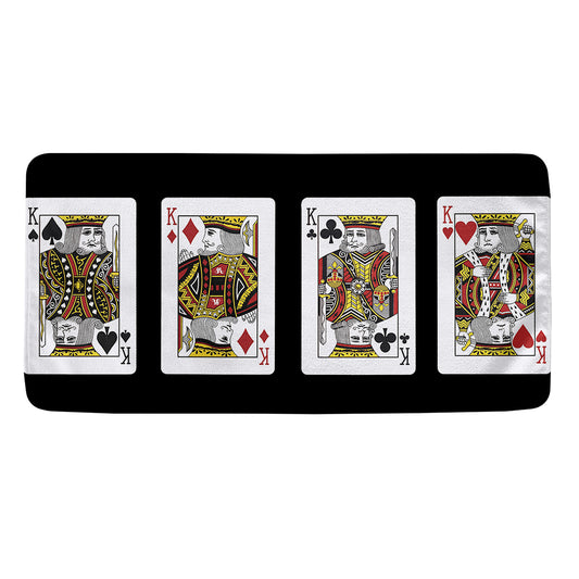 Four Kings Playing Cards Print Towel