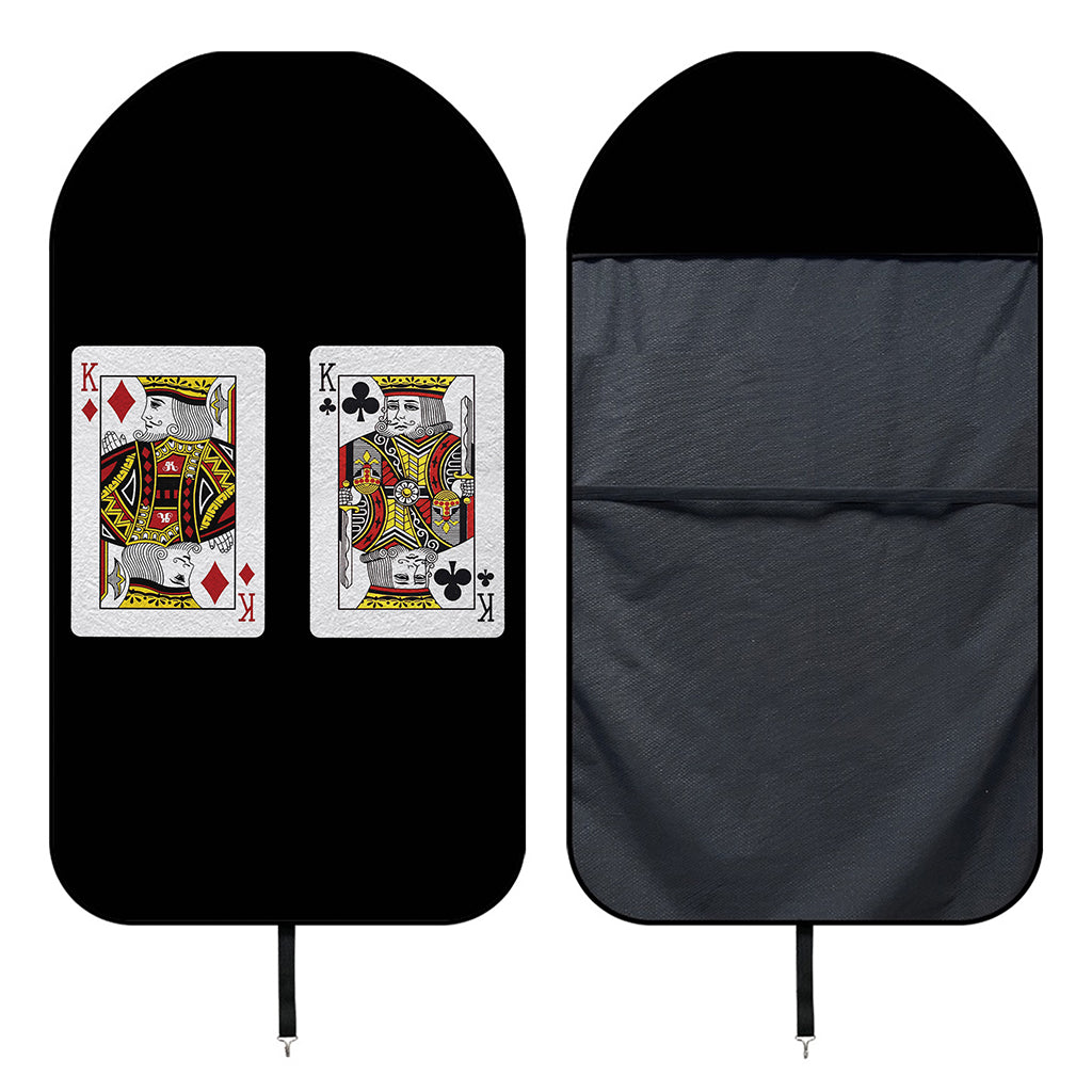 Four Kings Playing Cards Print Waterproof Car Seat Cover