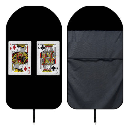 Four Kings Playing Cards Print Waterproof Car Seat Cover