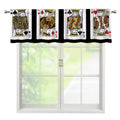 Four Kings Playing Cards Print Window Valance